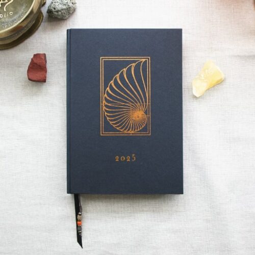 Agenda cíclica A5 artesanal 'Nautilus'